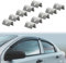 Clips de Deflector de Viento,10 Clips Deflectores de Lluvia y Viento,Clips Deflectors de Acero Inoxidable,Canal Deflector de Lluvia de Viento para Automóvil,Clips de Retención de Fijación de Deflector