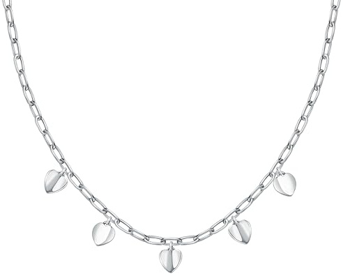 Morellato Collana Donna in Acciaio, Collezione Pailettes, Cuori - SAWW02