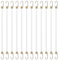 Lot de 12 tendeurs en caoutchouc blanc - Ymapinc - 26 cm - Pour camping, bagages, voiture, chargements, camping-cars, activités de plein air