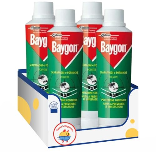 Insetticida in polvere per scarafaggi e formiche – Uso domestico kit con Spugna Brandizzata SPESA & RISPARMIO Inclusa – Variazioni 4/8/12 Pezzi (4)