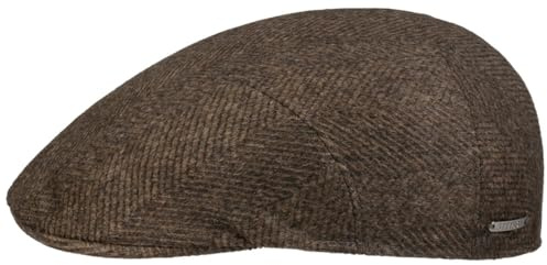 Stetson Bardsey Schirmmütze Cashmere Fischgrat Made in Germany Herren Winter