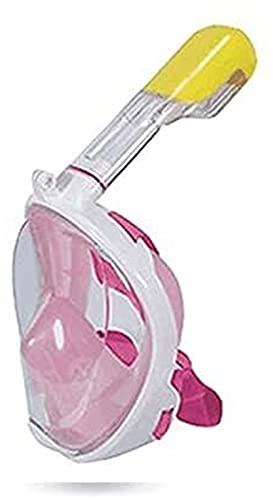 KFGISD, Helmask med silikonsnorkel, 180° undervattenssnorkel, hel, torr dykmask med platt mun, lämplig for vuxna och barn ，Dykmask(D,L)