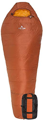 Teton Altos-S 20 Degree Sleeping Bag for Adults; Lightweight Warm Mummy Sleeping Bag for Camping, Hiking, Backpacking