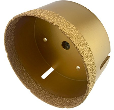 PRODIAMANT punta professionale per piastrelle 120 mm x M14 punta diamantata smerigliatrice angolare per la foratura a secco di gres fine, piastrelle da rivestimento e pietra naturale