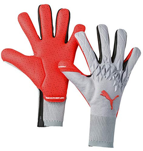 PUMA Future Grip 19.1, Guante de Portero, Grey Dawn-Nrgy Red, Talla 11