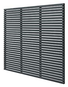 Forest 6ft x 6ft (1.8m x 1.81m) Contemporary Slatted Fence Panel - Anthracite Grey