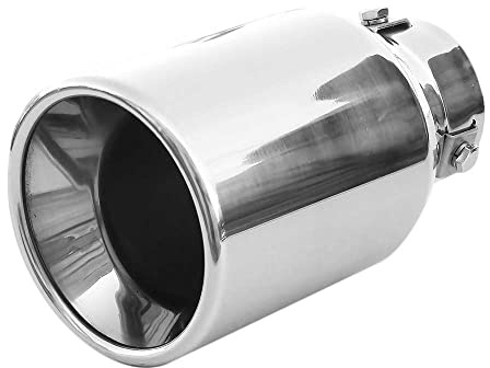 Embout D'echappement De Voiture En Acier Inox 50mm Chrome Universel