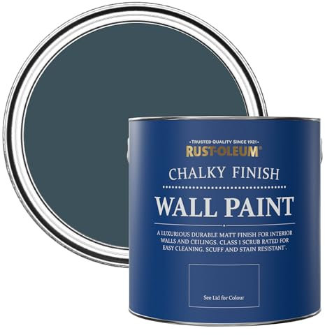 Rust-Oleum Blue Matt Emulsion Wall Paint - Evening Blue 2.5L