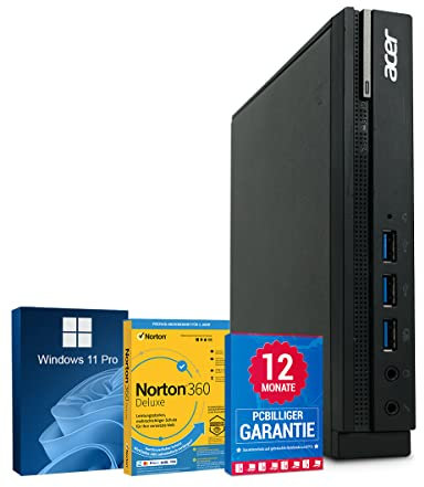 Acer Veriton N4640G PC Computer Intel Core i5-6500T@ bis zu 3,1 GHz 8 GB 512 GB SSD mit Windows 11 Pro & GRATIS Bluetooth, WLAN & Antiviren-Software inkl. 12 Monate Garantie (Generalüberholt)