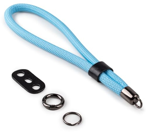 VOVMOEYA Kamera Handschlaufe,Kameragurt aus Seil für Sony Alpha Handschlaufe A7 IV A6400 A6000 Canon EOS Handschlaufe Fujifilm X100V Nikon DSLR Handschlaufe - Blau