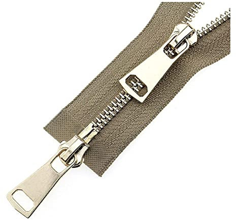 Nylon-Spiralreißverschlüsse, Jackenreißverschlüsse, klobiger Reißverschluss, 5# Doppelschieber, 60/70/80/90/100/120/150 cm, automatische Verriegelung, Metall-Roségold-Reißverschluss, Zubehör, Nähen, R
