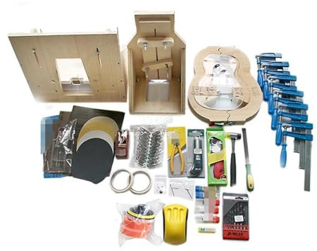 SCTOU Werkzeuge für den Gitarrenbau Handgefertigter Gitarren-Komplettbausatz. Ukulele-Gitarrenbau-Bausatz Komplett