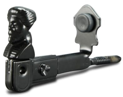 BRESKO 1-10 Stück Fensterladenhalter Feststeller Klappladenhalter Ladenhalter Fensterladen Halter Fensterladenfeststeller Beschlag Fenster (Schwarz Männchen mit Anschlag, 10)