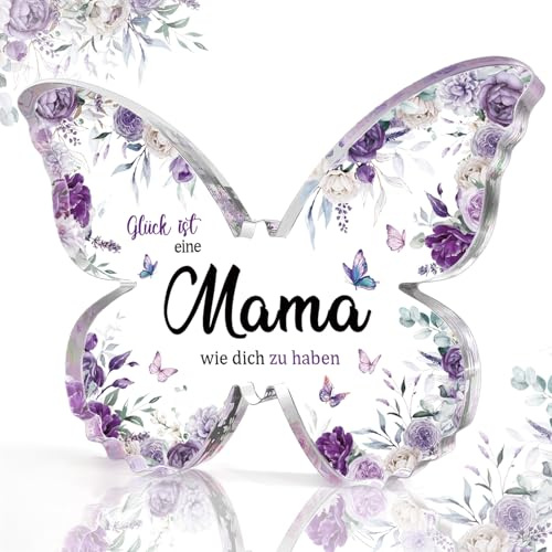 Geschenke für Mama Weihnachtsgeschenke, Schmetterlingsförmiges Acryl Heimat Dekoration, Weihnachtsgeschenke für Mama von Tochter Sohn, Mama Geschenk, Mama Geburtstagsgeschenk, Muttertagsgeschenk