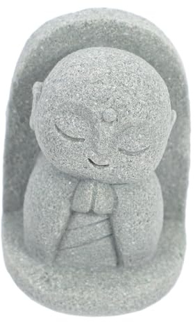 Sosoport Japanische Buddha-Figur, Feng Shui Zen, Stehend, Glückseliger Jizo-mönch, Buddha-Statue, Kleiner Jizo, Kunstharz, Kunsthandwerk, Skulptur, Heim- Und Outdoor-gartendekoration