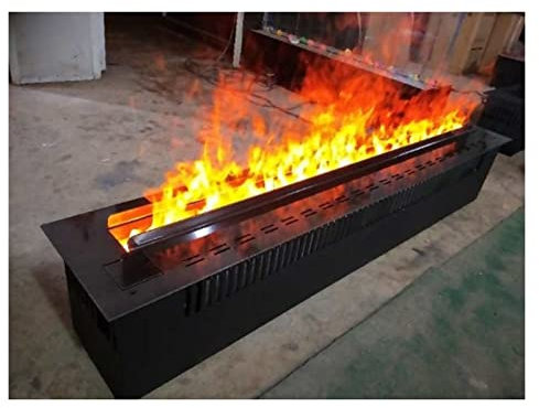 SBCGFY Estufa de Chimenea de 47,2 Chimenea eléctrica empotrada y montada en la Pared Chimenea eléctrica de Vapor de Agua 3D con Llama de 3 Colores Chimenea eléctrica