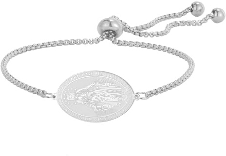 TEAMMER Wunderschönes Jungfrau Maria Armband Religiöses Rosenkranz Anhänger Gebetsarmband Glaubensschutzschmuck für Frauen und Männer