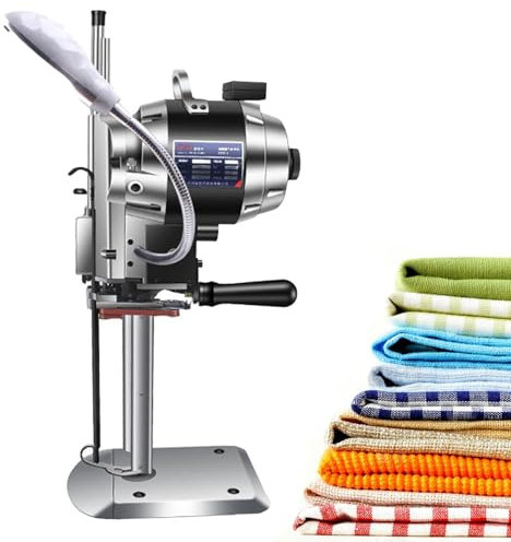 Cortador De Tela Eléctrico con Luz Led Y Cuchilla De Arranque Automático, Máquina De Cortar Cuchillo Recto Profesional para Cuero, Alfombra, Tela De Múltiples Capas | Tijeras Automáticas De Tela para
