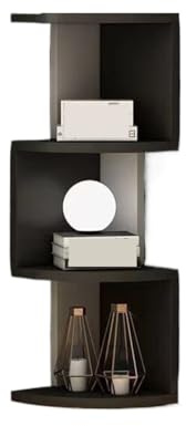 JYARZ Scaffale Angolare Libreria Mensola Angolare Ad Albero, Libreria Semplice For Risparmiare Spazio Salvaspazio Moderno(Black)