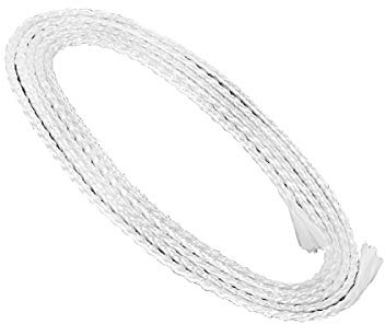 NKlaus 3 m glasfiberveke rund Ø 2,5 mm för smältljus spiritus lampa oljelampa för rengjord lampolja paraffinolja permanent veke trädgårdsfackel fotogenlampa 1247