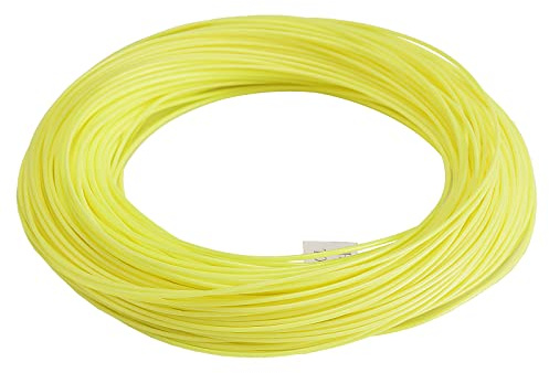 SF Gewicht vorwärts Fliegenfischerschnur Schnur Schwimmende Feschweißte Schleife #Fluo Gelb 100FT 7wt