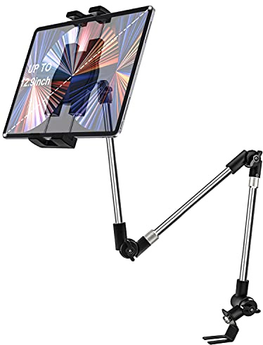 woleyi Car/Truck Seat Rail Tablet Mount, 35 Heavy Duty Car Floor Bolt Tablet Holder, Vehicle Front Seats Stand for iPad Pro Air Mini, iPhone, Galaxy Tabs, Z Fold, More 4-13 Cell Phones and Tablets
