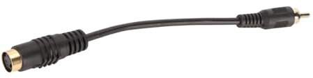 S-Video-zu-Kabel, Stecker auf 3 -Stecker-Adapterkabel für TV-DVD, Vergoldeter Stecker für SVHS-S-Videokabel-Adapter, Plug-and-Play