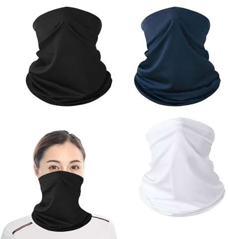 3 Stück Schlauchschal Herren,Bandana herren,Bequem Motorrad Halstuch,Bandana Schwarz,Scarf,MotorradHalstuch Herren Porosität für Mountainbikes,Motorräder,Sonnenschutz und Atmungsaktiven Gesichtsschutz