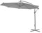 Gartenfreude Alu Sonnenschirm Ampelschirm UV+50 300 cm, Grau