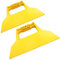 AERZETIX - C50032 - Lot de 2 - Spatule à dents triangulaires Raclette de finition crantée - 225mm - Outils à main pour la construction - Maçonnerie/Maçon/Enduit/Plâtre