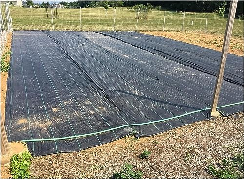 AviiSo Malla Antihierbas 40 cm/60 cm/100 cm/120 cm/150 cm, Tapete para control de malezas para el paisaje de árboles de huerta, Cubierta de suelo de tela para jardín, Negro Lona de cubierta de calidad
