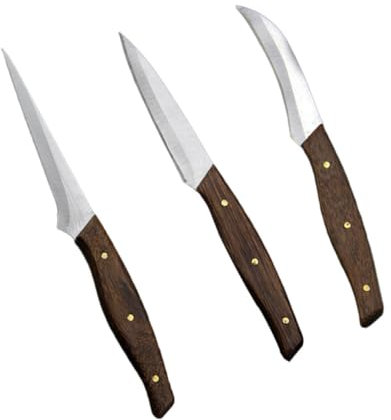 Alipis Set di Coltello da Intaglio in Acciaio Inox Impugnatura Ergonomica per Frutta e Verdura, per Uso Domestico e Alberghiero, Design Moderno e Precisione Artigianale
