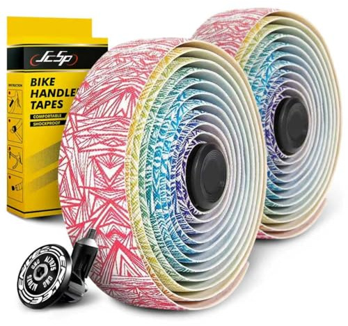 Kakveiai Nastro Manubrio Bicicletta, Bicycle Cycling Nastro, per MTB e bici da corsa, antiscivolo e ammortizzante, avvolgete il vostro manubrio (Multicolore)
