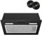 FIREGAS 52cm Integrated Cooker Hood,Built-In Extractor Fan with 350m³/h, Brushless Motor,3 Speed,A Energy Rating,LED Lighting, 5 Layer Aluminium Filter & Carbon Filter, Black Extractor Hood