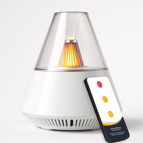 ALMA® Aroma-Diffusor – Duftöl Ultraschall-Raumbefeuchter für Ätherische Öle mit LED-Licht – Intelligente Aromatherapie, Leise Verwendbarkeit, 16h Dauerbetrieb, Inkl. Fernbedienung