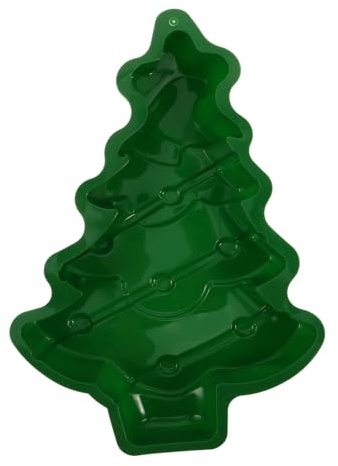 ULTECHNOVO Moule En Silicone Sapin De Noël 25 Cm Moule à Gâteau Diy Matériau Alimentaire Silicone Résistant à La Chaleur Pour Pâtisserie Et Biscuits De Fête