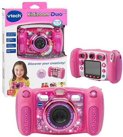 VTech 507153 Kidizoom Duo Camera 5.0, Kids Camera with Colour Display, For Photos, Selfies and Videos, Photo Editing and Effects, Infants aged 3, 4, 5, 6, 7 + years, Multicolor