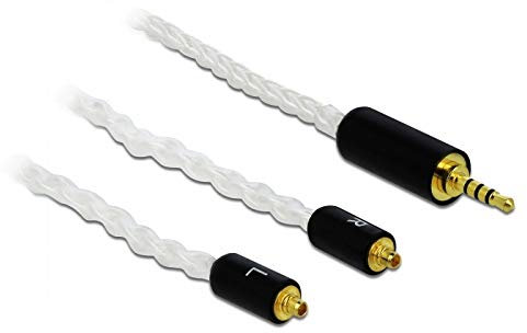 Delock Audio Kabel 2,5 mm 4 Pin Klinkenstecker zu 2 x MMCX Stecker 1,20 m