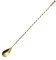 Cuchara mezcladora de cóctel de acero inoxidable, cuchara larga para coctelera, cuchara agitadora, cuchara de bar trenzada, 30 cm, color dorado