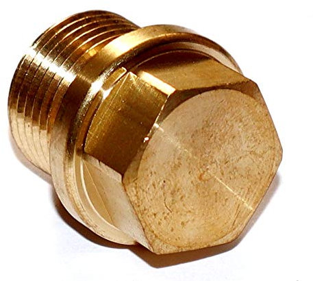 Verschlussschrauben M24x1,5 DIN 910 mit Außensechskant und Bund Messing Stückzahl 2 Verschlußschrauben Stopfen Verschlußstopfen Blindstopfen Gewindelochstopfen