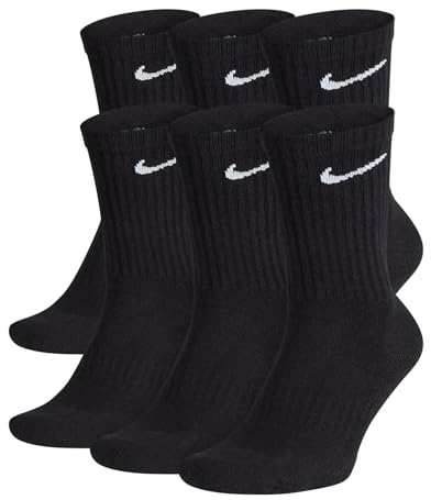 NIKE 6 Paar Everyday Cushioned Crew Socken SX7664-010/S