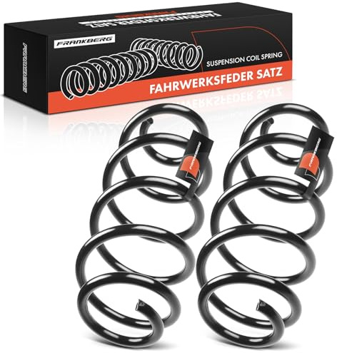 Frankberg 2x Federn Fahrwerksfeder Vorderachse Replace# 1K0411105DK | Kompatibel mit Yeti 5L 2.0L 2009-2017 Octavia II Combi 1Z5 1.6L-2.0L 2004-2013