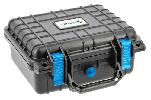 Högert Technik - Boîte à outils hermétique - Boîte à outils hermétique/boîte à outils (10,5, 27 cm x 24,6 cm x 12,4 cm) - Résistant aux chocs, anti-éclaboussures IP55, anti-poussière, joint EPDM