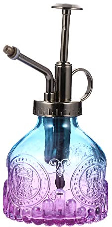 Arrosoir de jardin – Bouilloire en verre Succulent Terrarium Récipients en verre for liquides Décor de pelouse en plein air Pulvérisateur de plantes en verre rétro Déclencheur Vaporisateur Plante déco