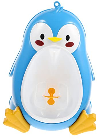 SAFIGLE Urinale Per Ragazzo Ragazza Forma Di Pinguino Allenamento Per Toilette Per Maschietti Orinatoio Murale Rimovibile e Facile Da Pulire Giocattolo Interattivo Per Bimbi Anni