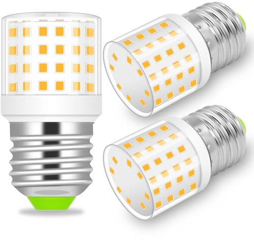 XIMNCHNI E27 LED Lampe Warmweiß, 800LM 5W Edison LED Glühbirne E27 Ersatz 50W Energiesparlampe Kleine Klar Hell AC100-265V Nicht Dimmbar Leuchtmittel für Schlafzimmer Wohnzimmer,3er-Pack (Warmweiß)