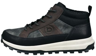 bugatti Herren Schnürstiefel, Männer Stiefel,Kurzstiefel,high top Sneaker,schnürung,Winterstiefel,Winterschuhe,schwarz (1061),43 EU / 8.5 UK