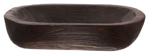 GARVALON Cuenco De Madera para Decoración Cuencos De Madera Pequeños para Mesa De Centro para Comida para Cocina y Salón Color Material