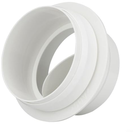 Clapet anti-retour en PVC pour ventilateur - Clapet anti-retour - Pour salle de bain et cuisine - 200 mm