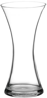 Floralcraft® 35cm Sophia Glass Vase – Premium Tall Clear Hand-Tied Flower Vase for Wedding Centrepieces, Events & Home Décor